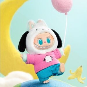 ON HAND POP MART Labubu × Hello Kitty & FriendsVinyl Plush Pendant  POCHACOO